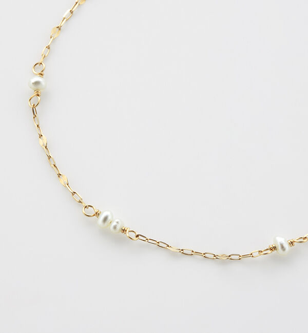 agete「K10パールブレスレット」|ブレスレット・バングル|