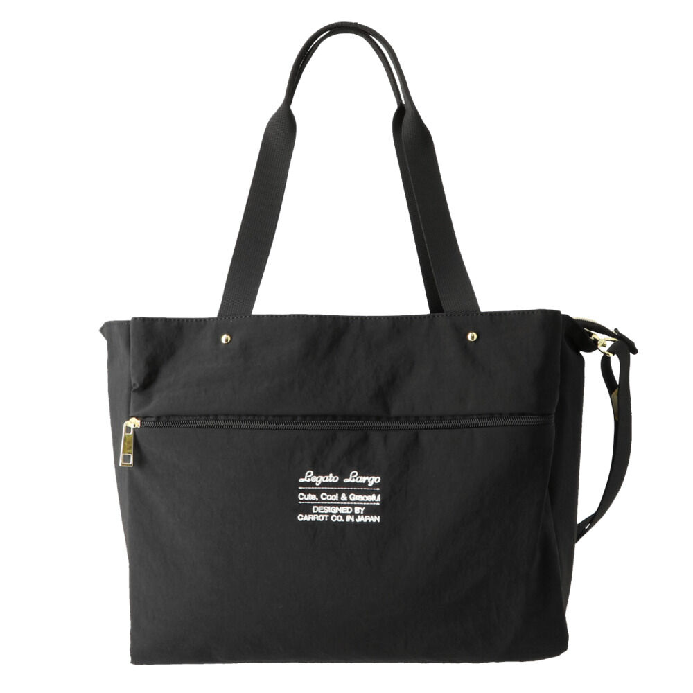 Legato Largo「レガートラルゴ トートバッグ 通販 レディース ショルダー 斜めがけ 大人 かわいい 大きめ」|トートバッグ|ブラック1