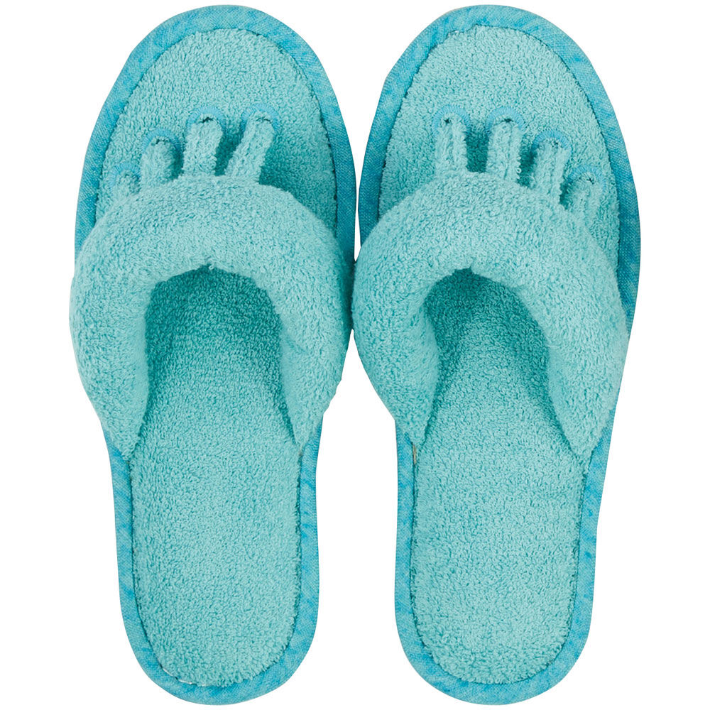 BACKYARD FAMILY「SDS スリッパ 5本指 通販 ルームサンダル 5本指スリッパ タオルスリッパ 室内スリッパ」|ルームシューズ|ブルー1