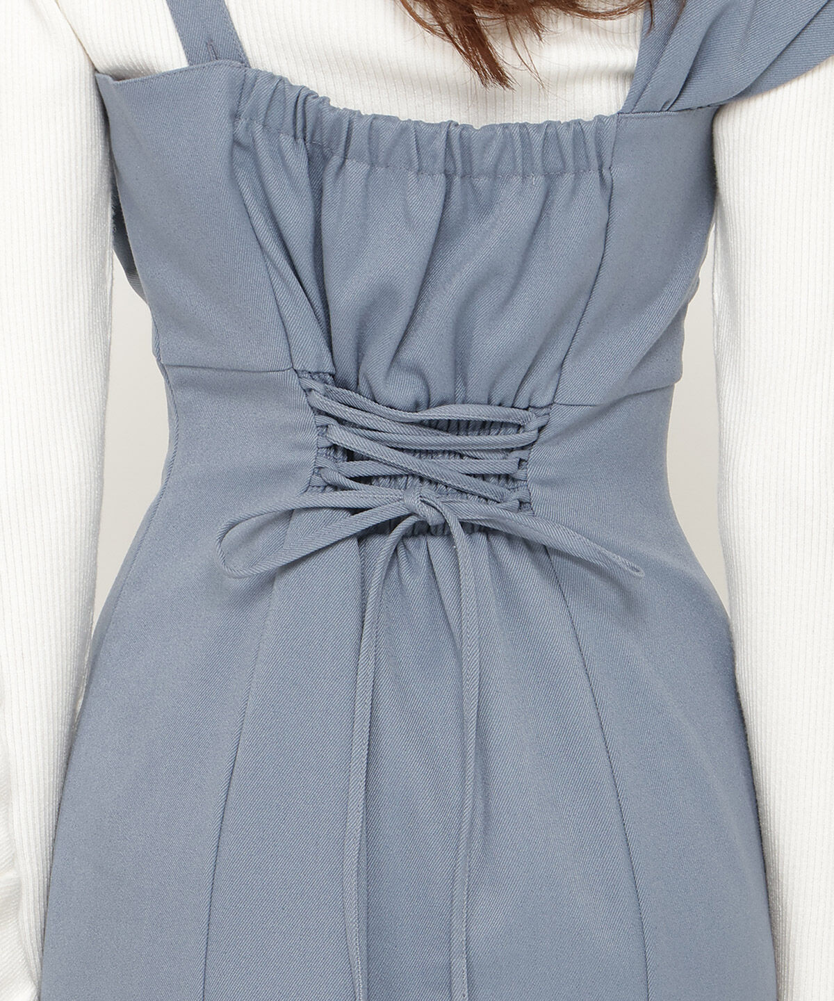 アンドクチュール「アシメショルダーリボンワンピース」|ワンピース|