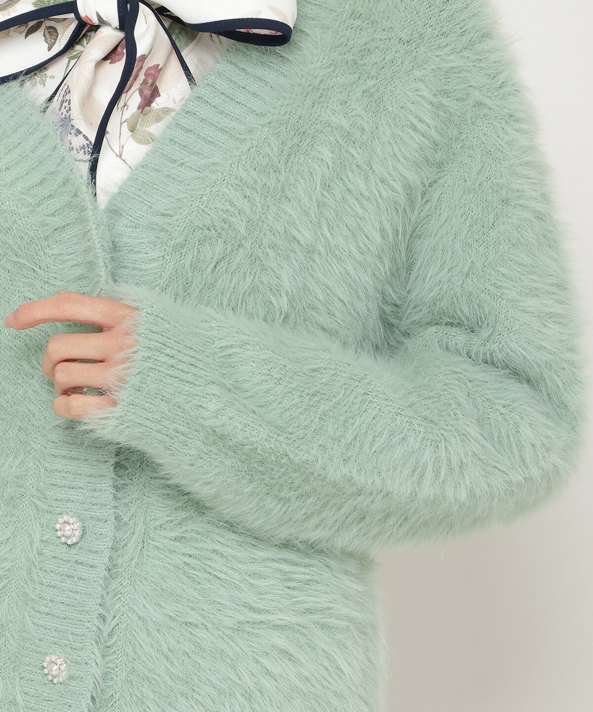 アンドクチュール「シャギーロングカーデ」|カーディガン|