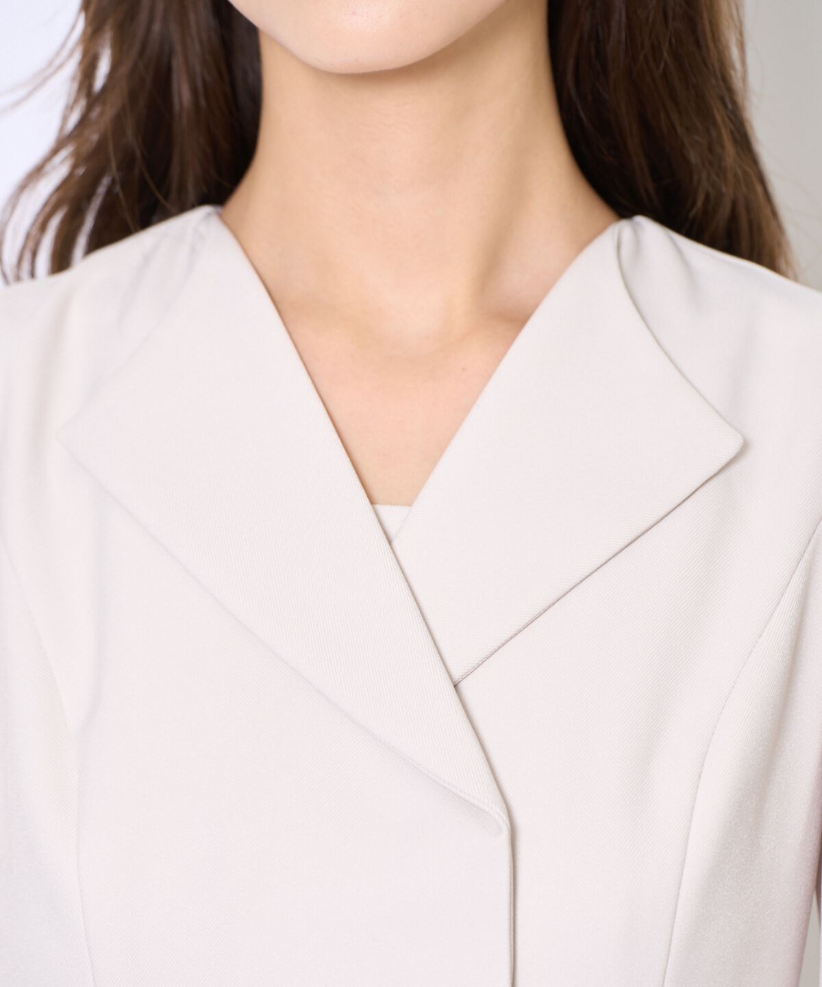 アンドクチュール「プリーツレイヤードワンピース」|ワンピース|