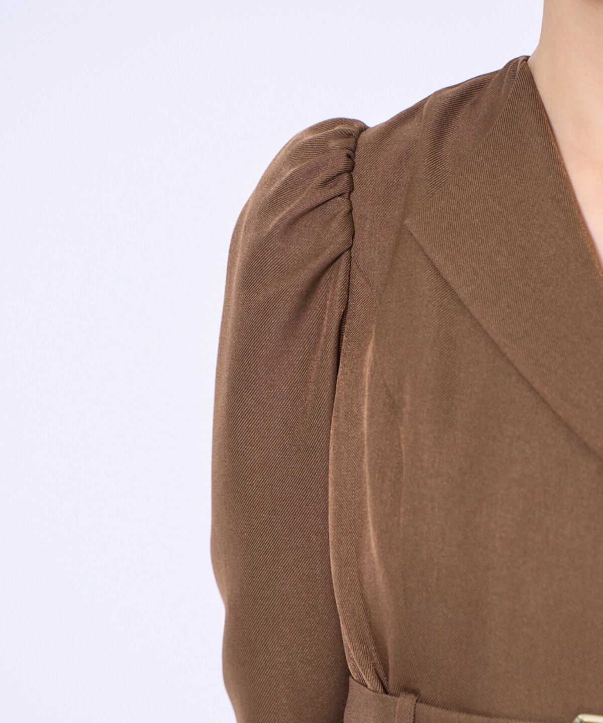 アンドクチュール「プリーツレイヤードワンピース」|ワンピース|