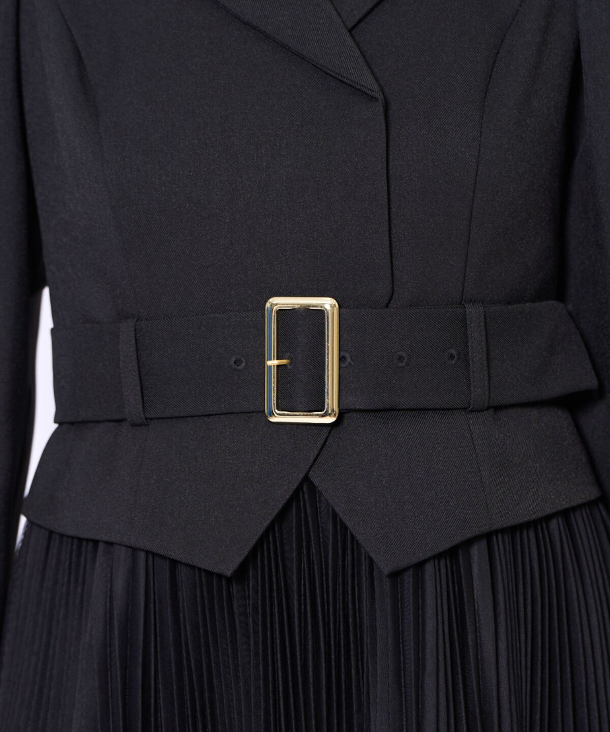 アンドクチュール「プリーツレイヤードワンピース」|ワンピース|