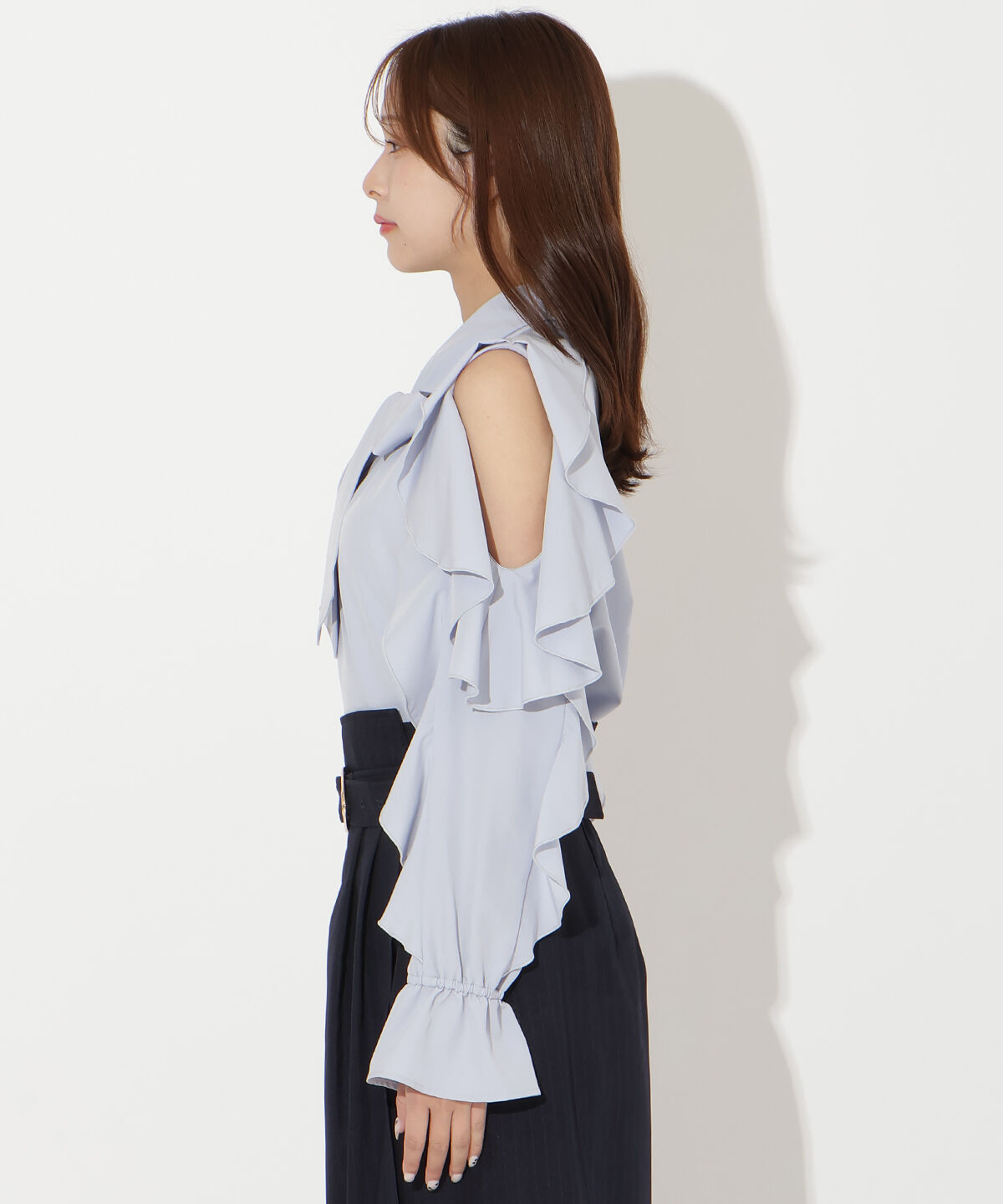 アンドクチュール「フリルボウタイブラウス」|シャツ・ブラウス|