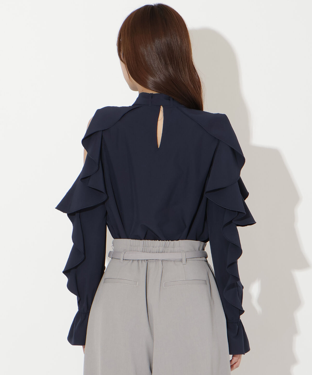 アンドクチュール「フリルボウタイブラウス」|シャツ・ブラウス|