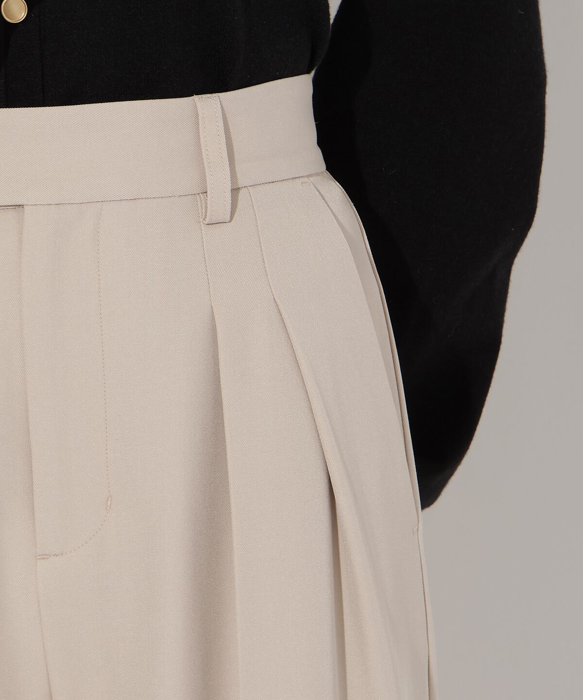 アンドクチュール「タックワイドパンツ」|その他|