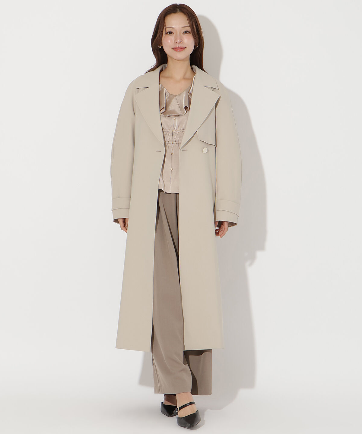 アンドクチュール「フラップ付きロングコート」|その他|