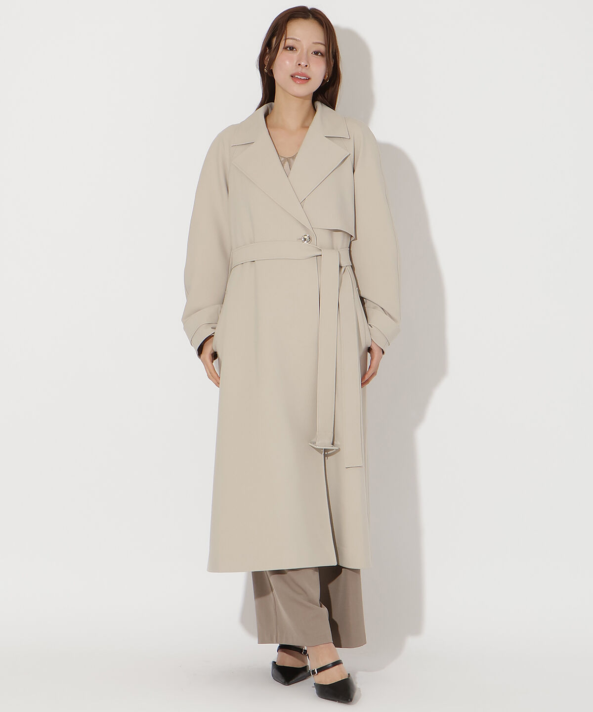 アンドクチュール「フラップ付きロングコート」|その他|