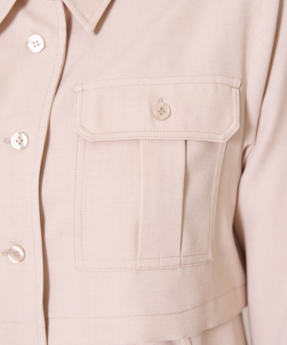 アンドクチュール「サファリシャツワンピース」|ワンピース|