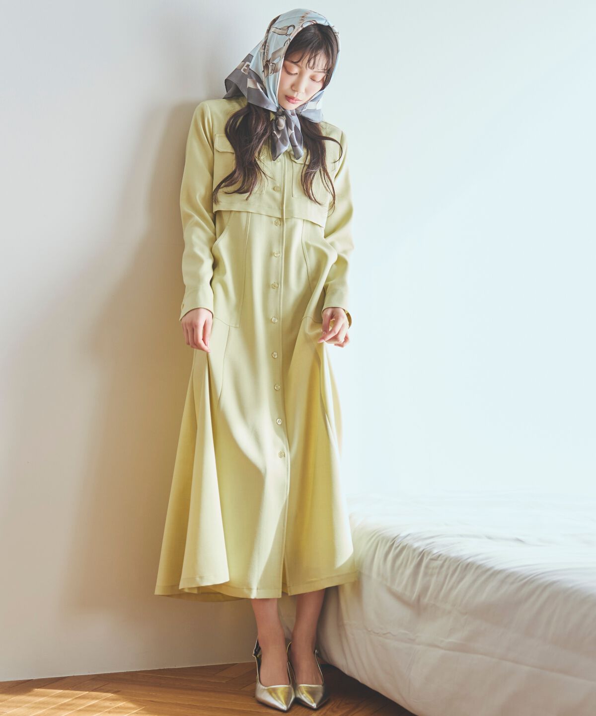 アンドクチュール「サファリシャツワンピース」|ワンピース|