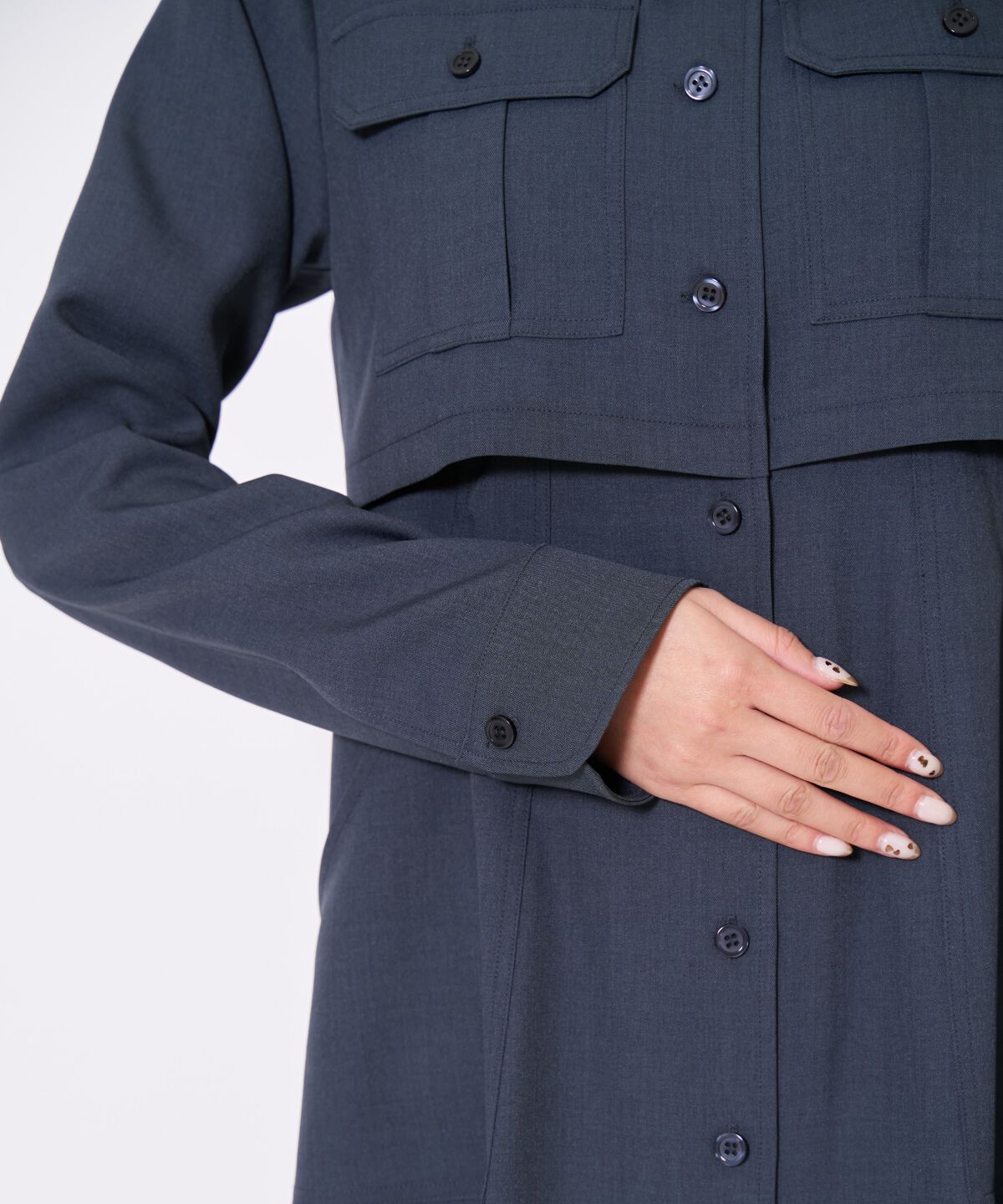 アンドクチュール「サファリシャツワンピース」|ワンピース|