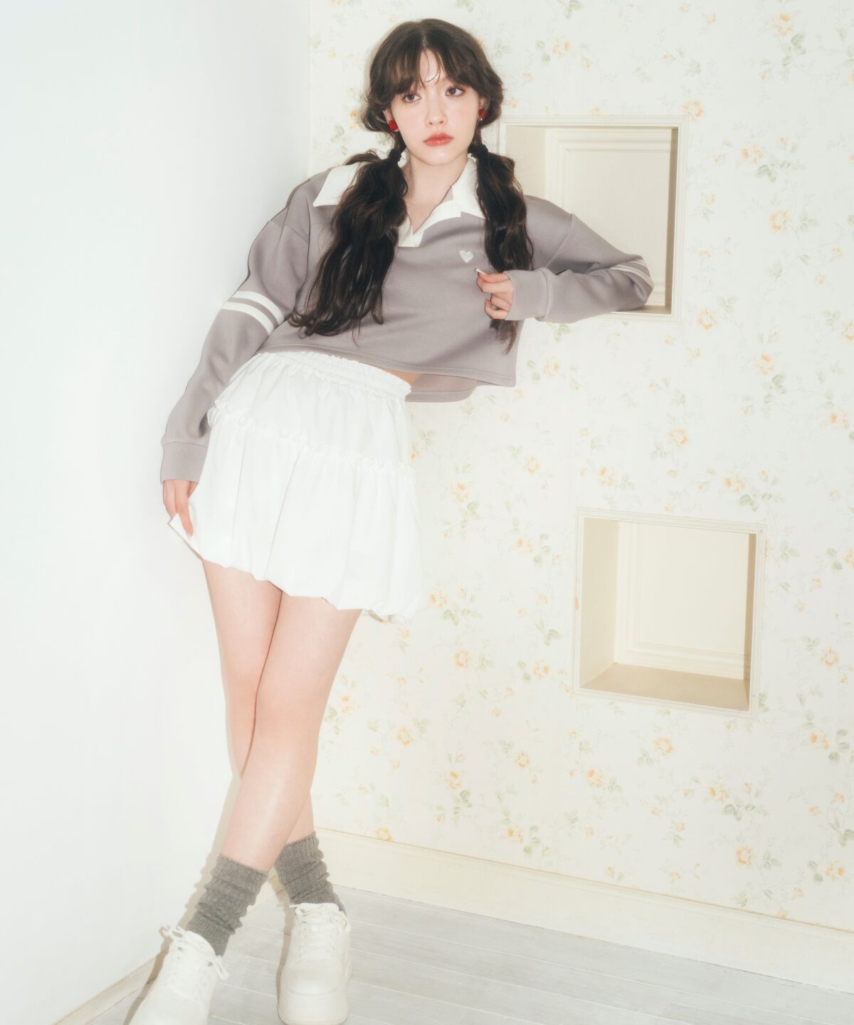 REDYAZEL「バルーンミニスカート」|フレア|