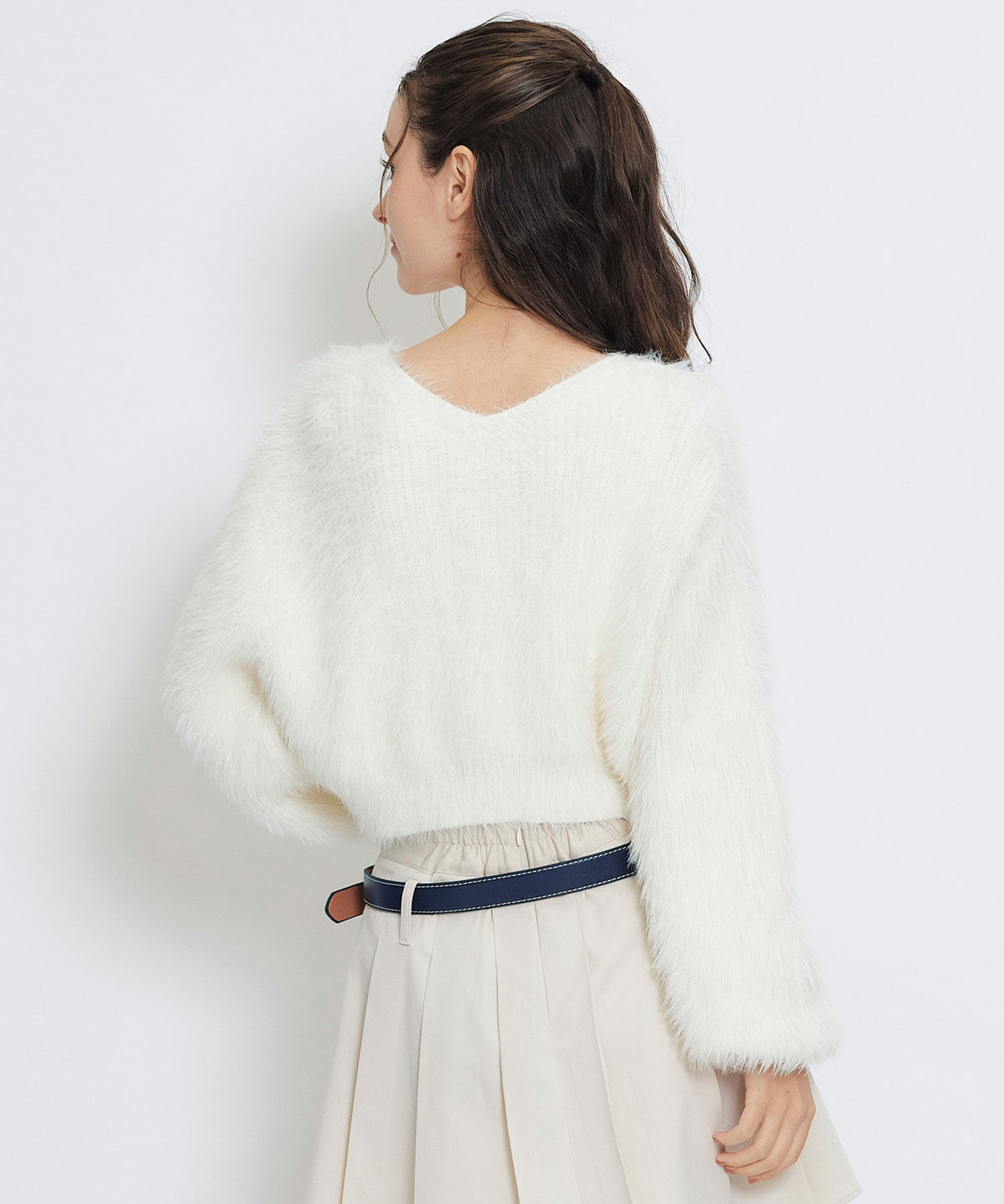 REDYAZEL「コンパクトシャギーニットカーディガン」|カーディガン|