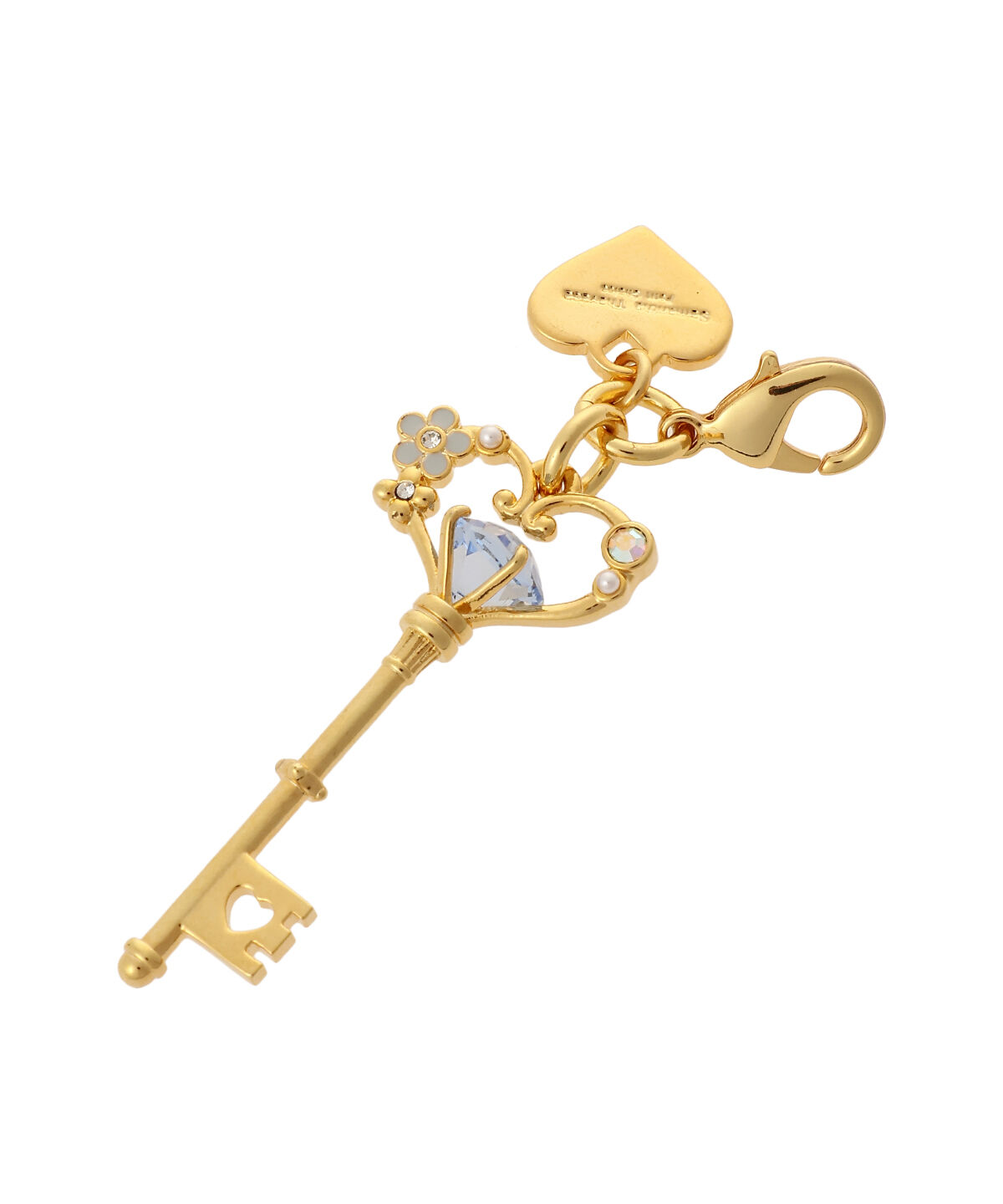 Samantha Thavasa Petit Choice「ダイヤハートファスナーチャーム」|チャーム・キーホルダー|ブルー