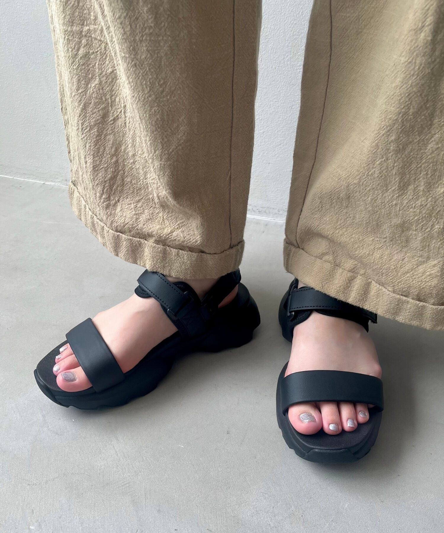 ORiental TRaffic「【アウトレット価格】スニーカーソールスポーツサンダル/OT3210 スポサン サンダル 人気」|サンダル|