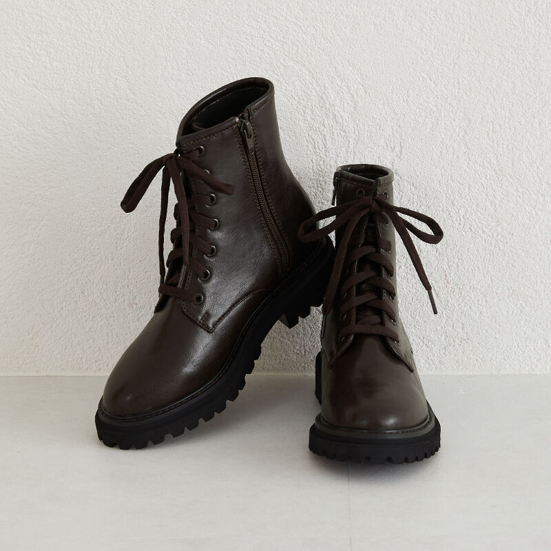 WA Oriental TRaffic「タンクソールレースアップブーツ/32402」|ショートブーツ|BLACK