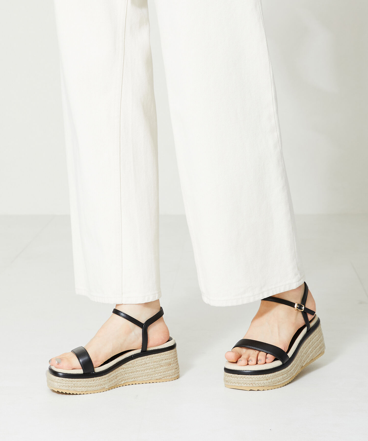 ORiental TRaffic「【アウトレット価格】厚底ジュートソールサンダル/41224 厚底 サンダル 人気 トレンド 売れてる」|サンダル|