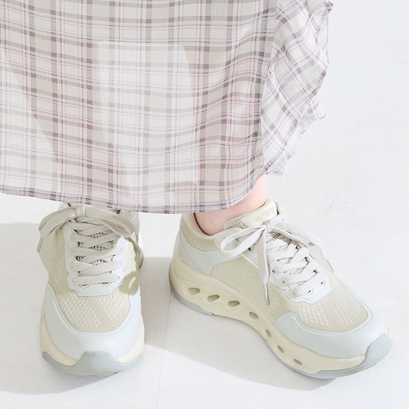 ORiental TRaffic「●2026春夏新作●【瞬間フィット】シューレーススニーカー/OT3798」|スニーカー|GREY