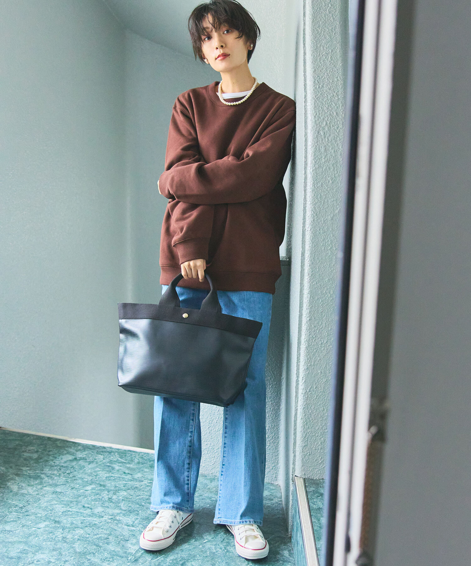 TOPKAPI BREATH「【VERY 10月号掲載】RIPPLE リプル ネオレザー A4トートバッグ」|トートバッグ|