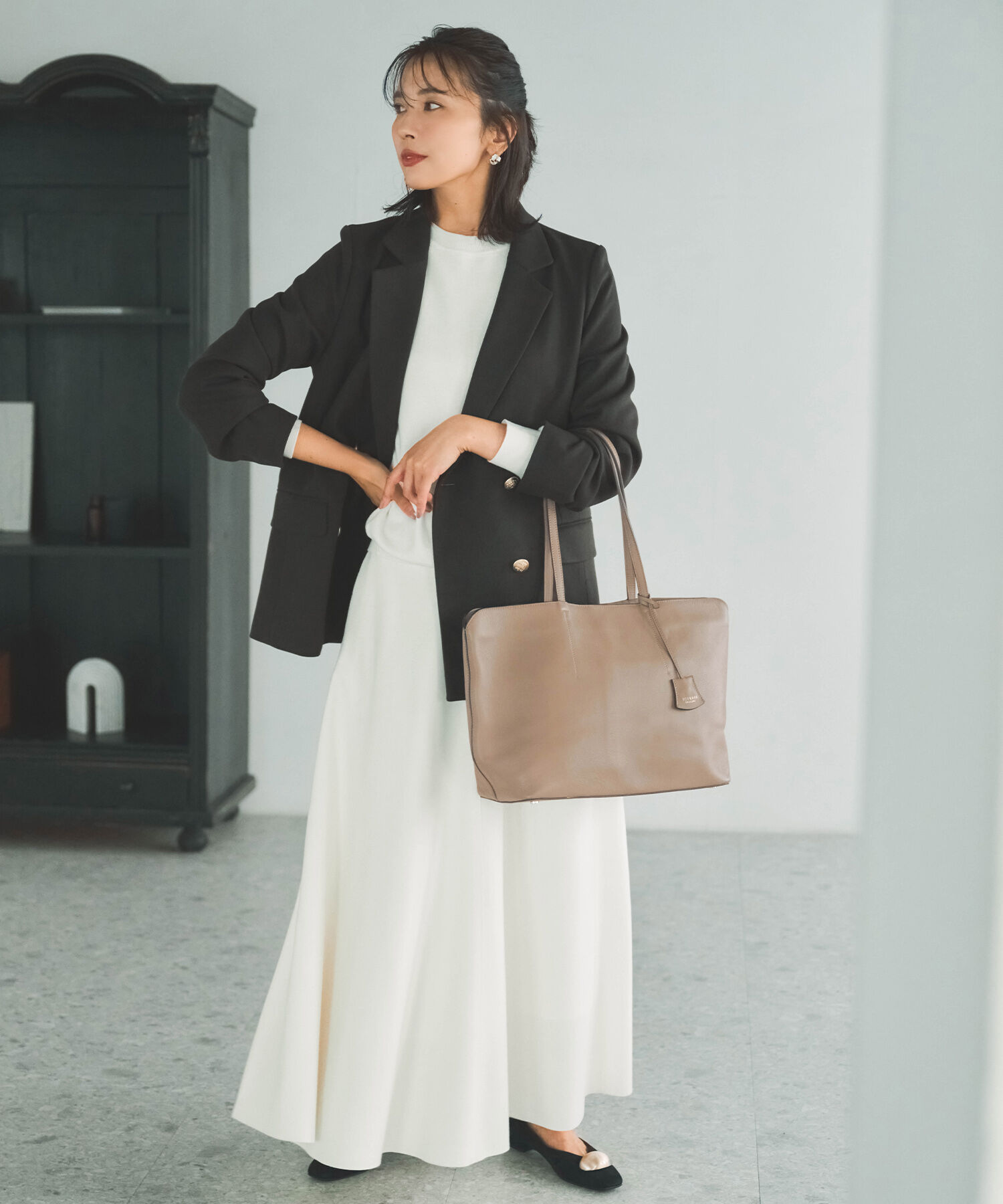 TOPKAPI TREASURE「フロントステッチ レザーA4トートバッグ」|トートバッグ|