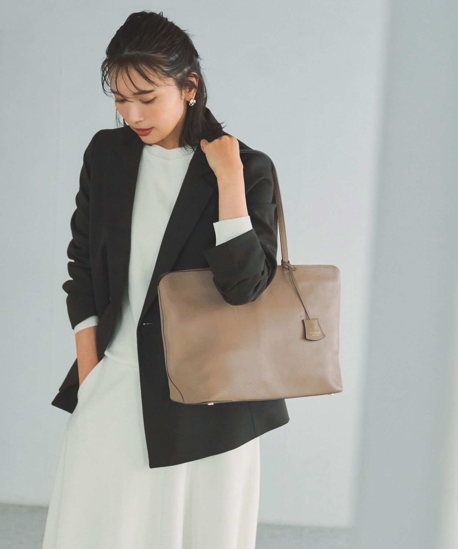 TOPKAPI TREASURE「フロントステッチ レザーA4トートバッグ」|トートバッグ|