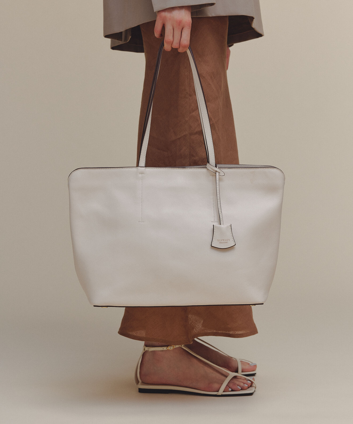 TOPKAPI TREASURE「フロントステッチ レザーA4トートバッグ」|トートバッグ|