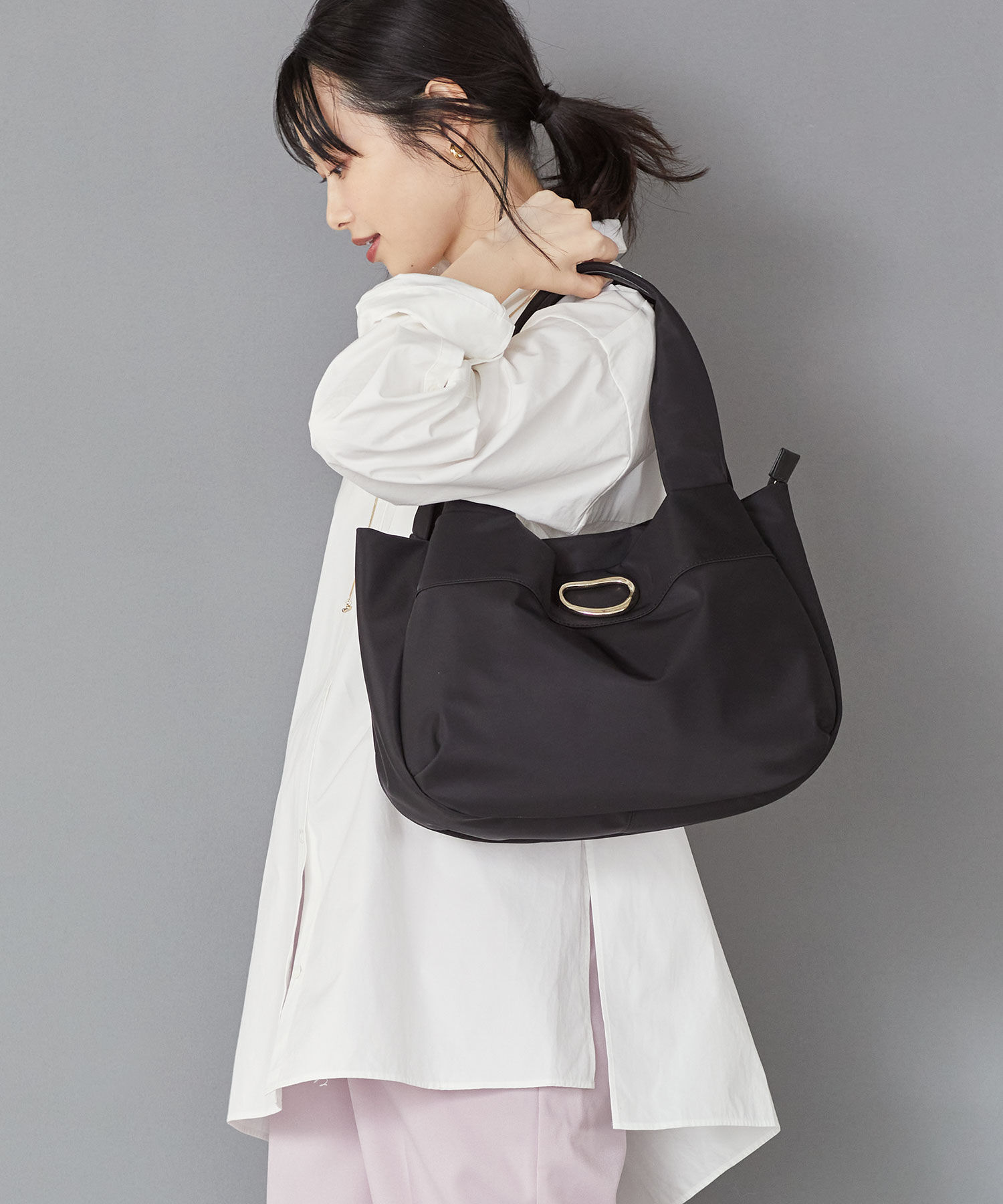 TOPKAPI TREASURE「【TREASURE TOPKAPI】ナイロン リング パーツ付 トートバッグ」|トートバッグ|