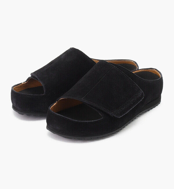 BENEXY「【ベネクシー】180 リラックス/ブラック ベロアレザー/サンダル メンズ レディース」|サンダル|