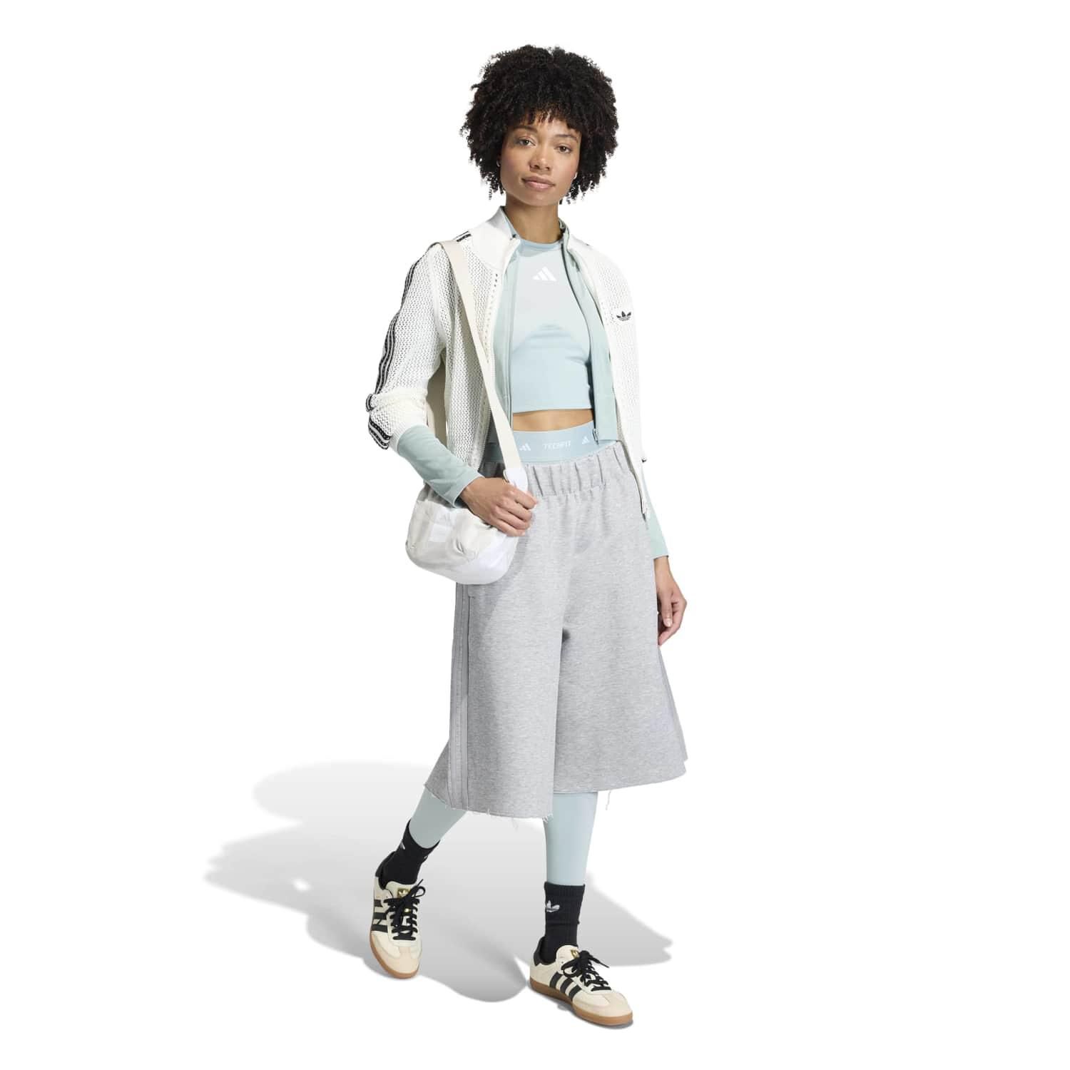 adidas「【ADIDAS ｳｪｱ】W KNIT CROCHET FBIRD TT」|ポロシャツ|