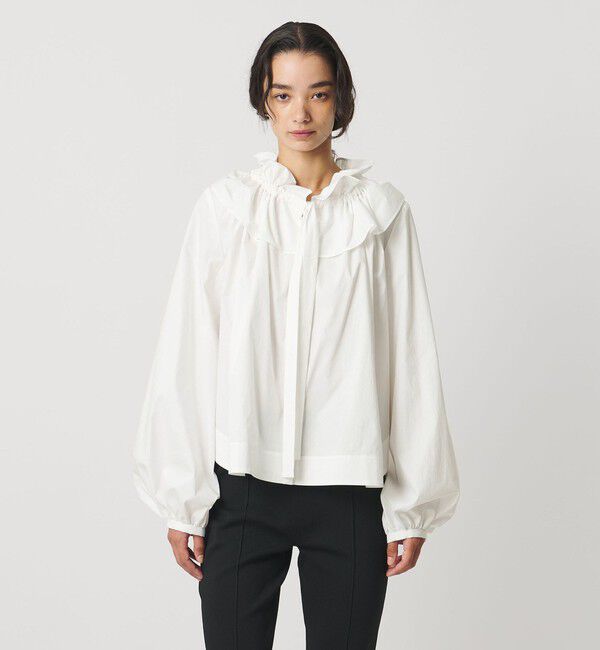 AEWEN MATOPH「＜AEWEN MATOPH＞ギャザーリボンブラウス ‐ ウォッシャブル ‐」|シャツ・ブラウス|