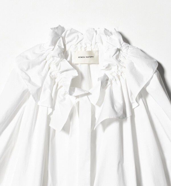 AEWEN MATOPH「＜AEWEN MATOPH＞ギャザーリボンブラウス ‐ ウォッシャブル ‐」|シャツ・ブラウス|
