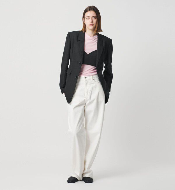 AEWEN MATOPH「＜AEWEN MATOPH＞ウールリネン ウエストシェイプジャケット」|テーラードジャケット|