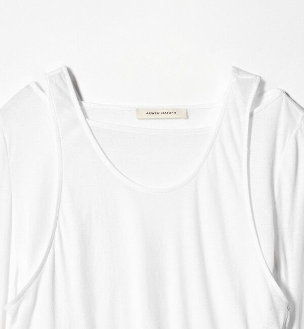 AEWEN MATOPH「＜AEWEN MATOPH＞イレギュラーレイヤード ロングスリーブカットソー ‐2WAY‐」|Tシャツ・カットソー|