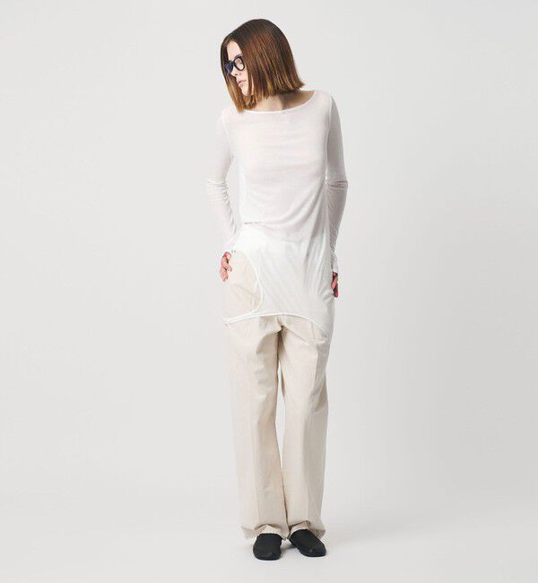 AEWEN MATOPH「＜AEWEN MATOPH＞イレギュラーレイヤード ロングスリーブカットソー ‐2WAY‐」|Tシャツ・カットソー|