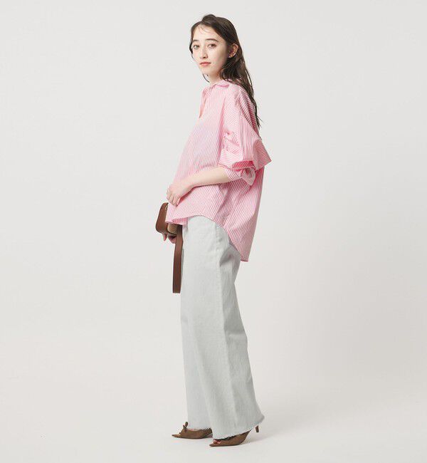 UNITED ARROWS「＜TICCA＞ストライプ スキッパー シャツ」|シャツ・ブラウス|