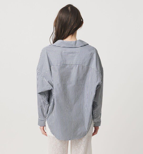 UNITED ARROWS「＜TICCA＞ストライプ スキッパー シャツ」|シャツ・ブラウス|