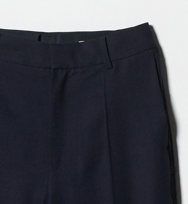 UNITED ARROWS「レース コンビ ストレートパンツ」|スラックス|