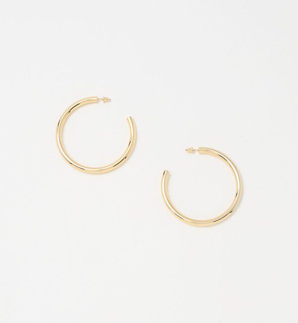 UNITED ARROWS「ラージ フープ ピアス」|ピアス|GOLD