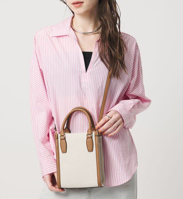 UNITED ARROWS「キャンバスコンビ ミニトートバッグ」|トートバッグ|