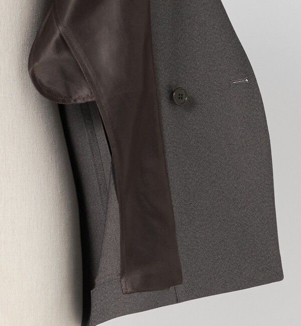 UNITED ARROWS green label relaxing「A+ ポリエステル シャークスキン ダブルブレスト 4B スタンダード セットアップ ジャケット -ウォッシャブ」|テーラードジャケット|