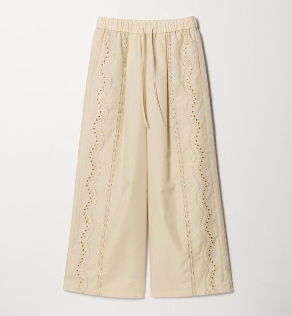 EMMEL REFINES「＜EMMEL REFINES＞EM カットワーク シシュウ パンツ」|チノ|