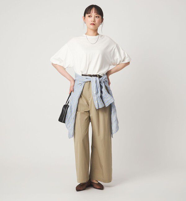 UNITED ARROWS green label relaxing「ギャザースリーブ プルオーバー カットソー」|Tシャツ・カットソー|