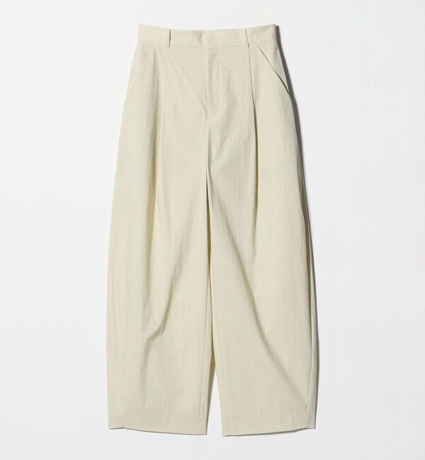 BEAUTY&YOUTH UNITED ARROWS「タックカーブパンツ ウォッシャブル 接触冷感」|その他|OFF WHITE