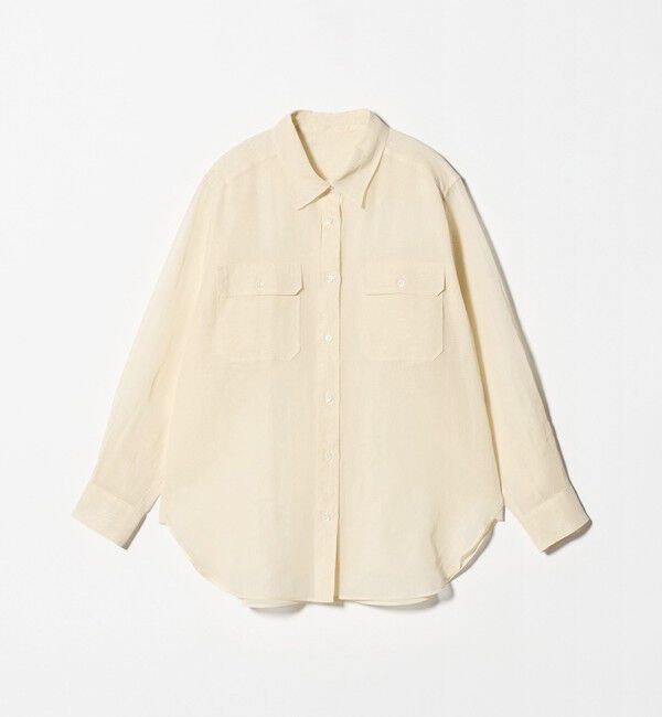 BEAUTY&YOUTH UNITED ARROWS「コットン シアー ワーク シャツ」|シャツ・ブラウス|OFF WHITE