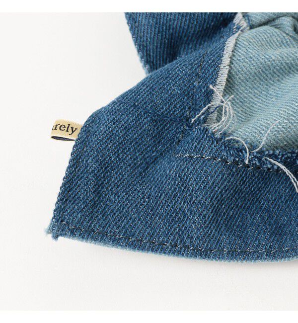 BEAMSBOY「maturely / デニム リペア スクエア シュシュ」|その他|