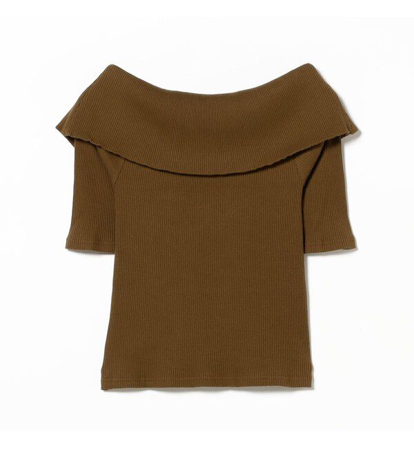 Ray BEAMS 「ビッグカラー オフショルダー Tシャツ」|Tシャツ・カットソー|