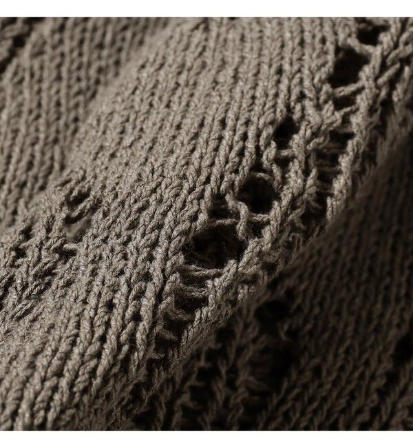 BEAMS「リラックスフィット 3ゲージ クルーネック ニット」|ニット・セーター|