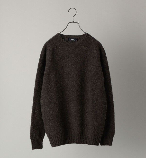 SHIPS「【SHIPS別注】HARLEY OF SCOTLAND:ウォッシャブル シャギー クルーネックニット」|ニット・セーター|