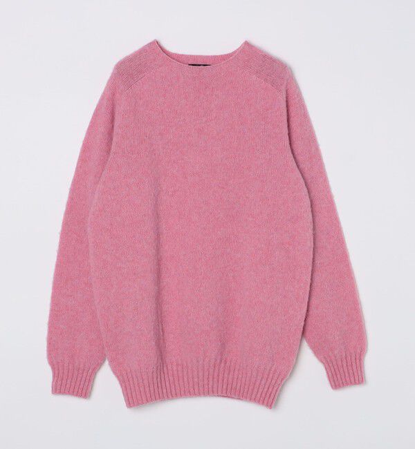 SHIPS「【SHIPS別注】HARLEY OF SCOTLAND:ウォッシャブル シャギー クルーネックニット」|ニット・セーター|